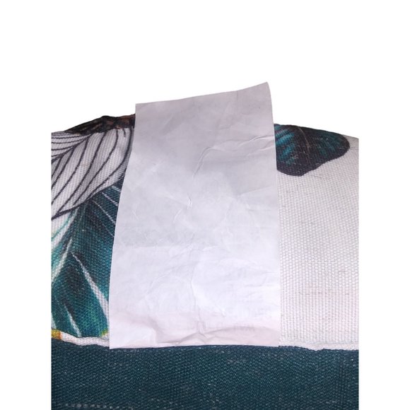 Jo-Ann Stores Royal Bengal Tiger Accent Pillow with Tassles White Green Decor - Picture 8 of 9